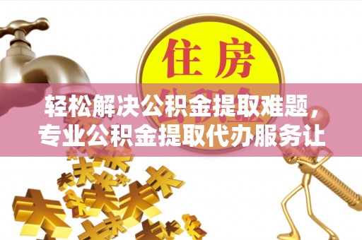 城北轻松解决公积金提取难题，专业公积金提取代办服务让生活更便捷