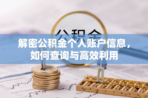 城北解密公积金个人账户信息，如何查询与高效利用