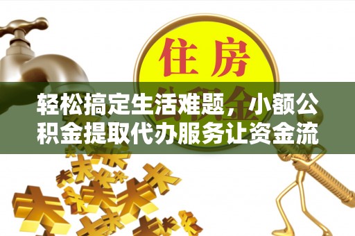 城北轻松搞定生活难题，小额公积金提取代办服务让资金流转更便捷