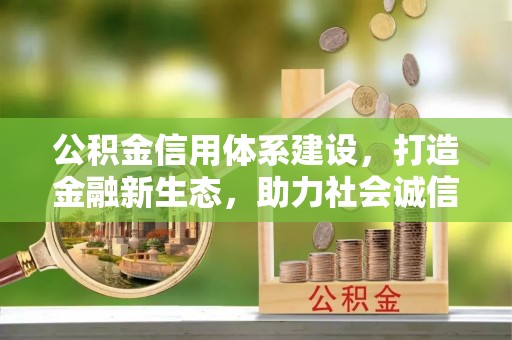 城北公积金信用体系建设，打造金融新生态，助力社会诚信发展