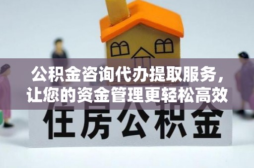 城北公积金咨询代办提取服务，让您的资金管理更轻松高效