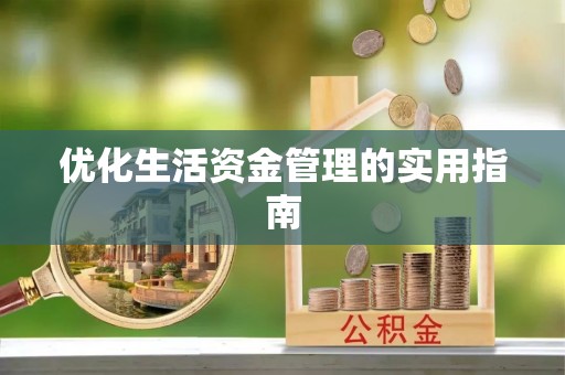 城北优化生活资金管理的实用指南