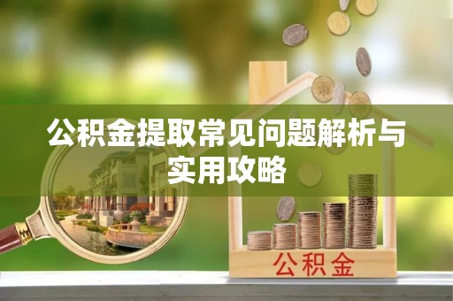 城北公积金提取常见问题解析与实用攻略