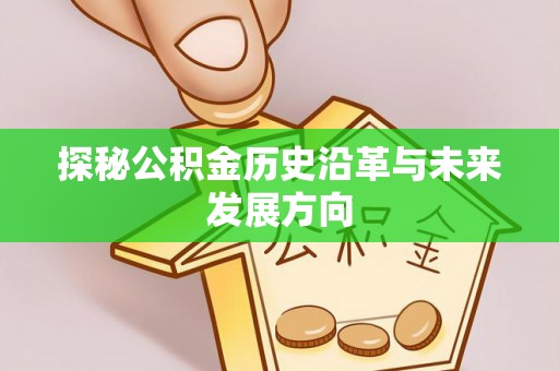 城北探秘公积金历史沿革与未来发展方向