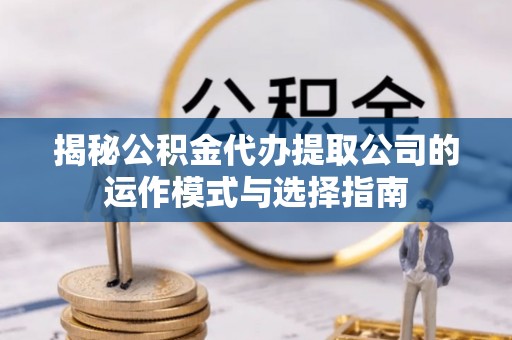 城北揭秘公积金代办提取公司的运作模式与选择指南