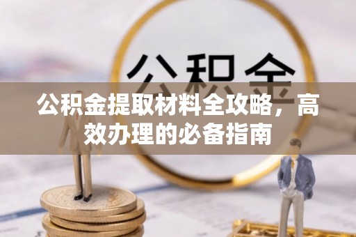 城北公积金提取材料全攻略，高效办理的必备指南
