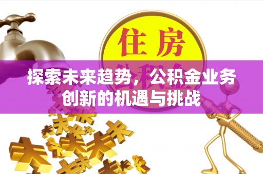 城北探索未来趋势，公积金业务创新的机遇与挑战