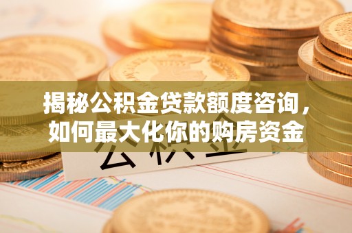城北揭秘公积金贷款额度咨询，如何最大化你的购房资金