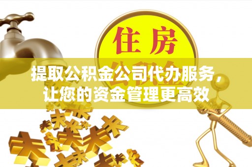 城北提取公积金公司代办服务，让您的资金管理更高效