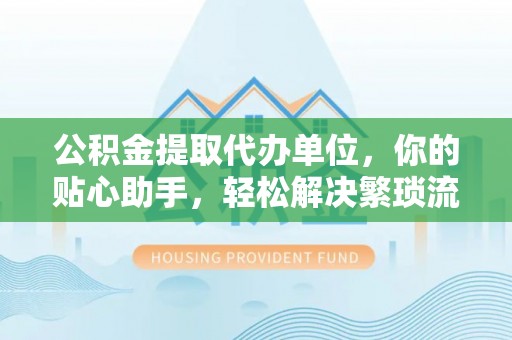 城北公积金提取代办单位，你的贴心助手，轻松解决繁琐流程