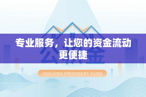 城北专业服务，让您的资金流动更便捷