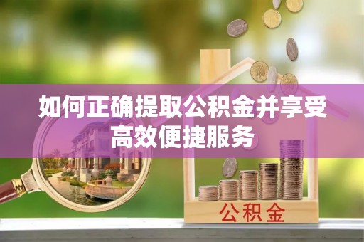 城北如何正确提取公积金并享受高效便捷服务