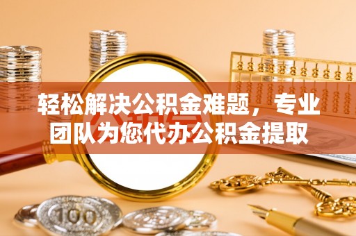 城北轻松解决公积金难题，专业团队为您代办公积金提取